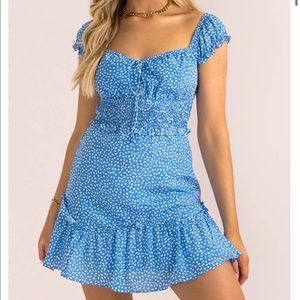 Sundae Muse Simone Dress Blue XS (AU size 6)